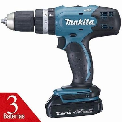 APARAFUSADORA MAKITA BHP453RHE3 BATERIA 18 VOLTES COM MALA