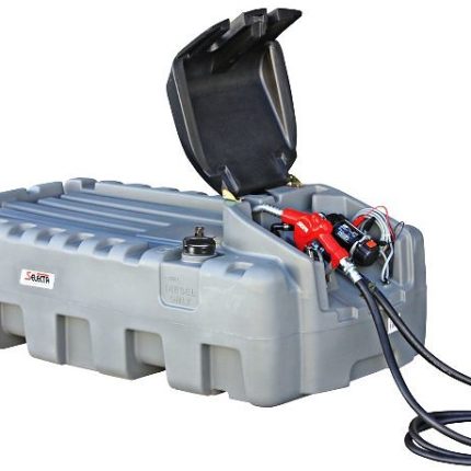 Depósito portátil para gásoleo 400l com bomba e pistola de encher