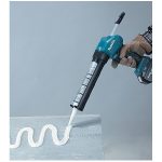 Nova pistola de silicone a bateria de lítio-ion de 18V, com sistema anti-gota.