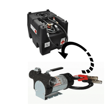 Depósito de combustivel - gásóleo 220 litros bomba electrica de 12v