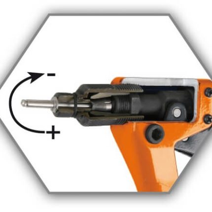 Alicate de rebitar compacto com força ajustável
