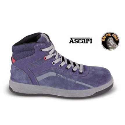 Bota de trabalho em camurça, impermeável, com cano acolchoado