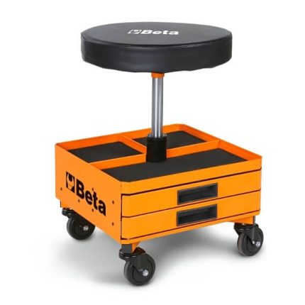 Banco giratório com gavetas, vazio