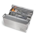 Caixa de ferramentas extensível com 5 divisões