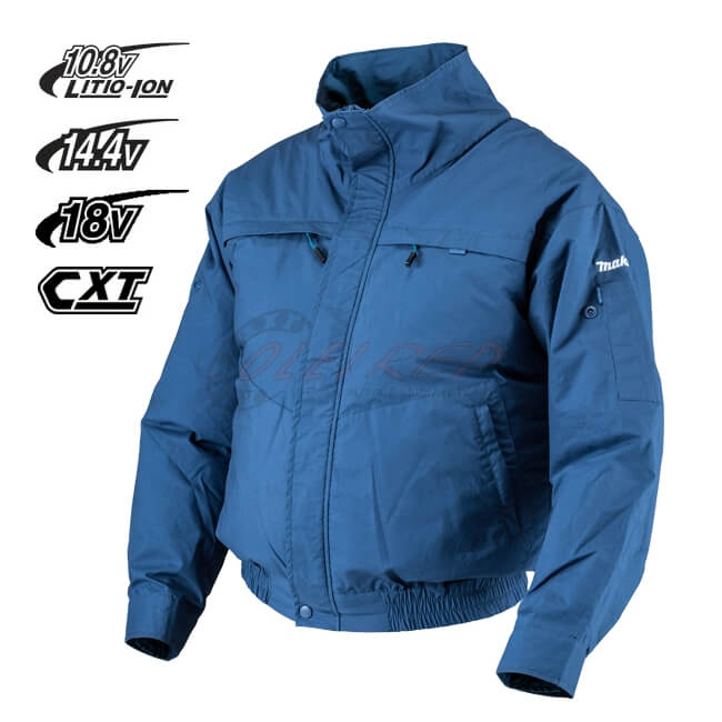 Casaco de Trabalho Makita - dfj201z - Ventilado - Bateria - algodão Casaco de Trabalho Makita - dfj201z - Ventilado - Bateria - algodão