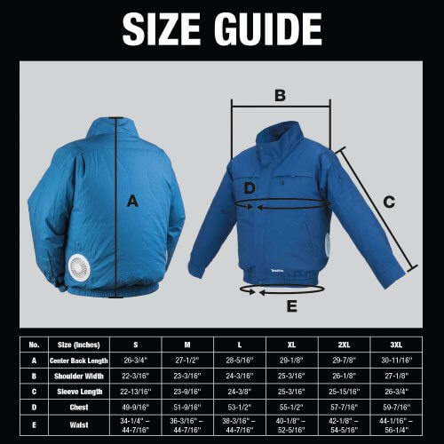 Casaco ventilado makita