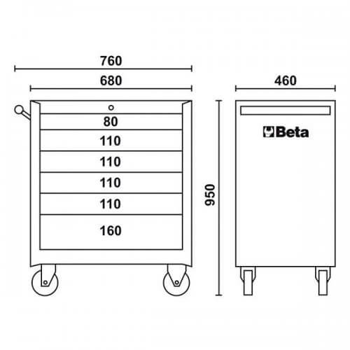 Carro de ferramentas -2400E-C04BOX