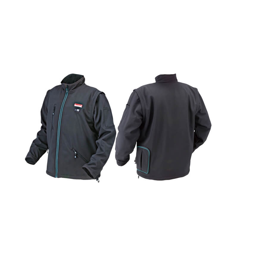 Casaco de aquecimento a bateria MAKITA DCJ205 CASACO DE TRABALHO TÉRMICO DA MAKITA FERRAMENTAS A BATERIA DE 18V LXT.