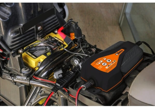 Carregador eletrónico de baterias de motos, 12V