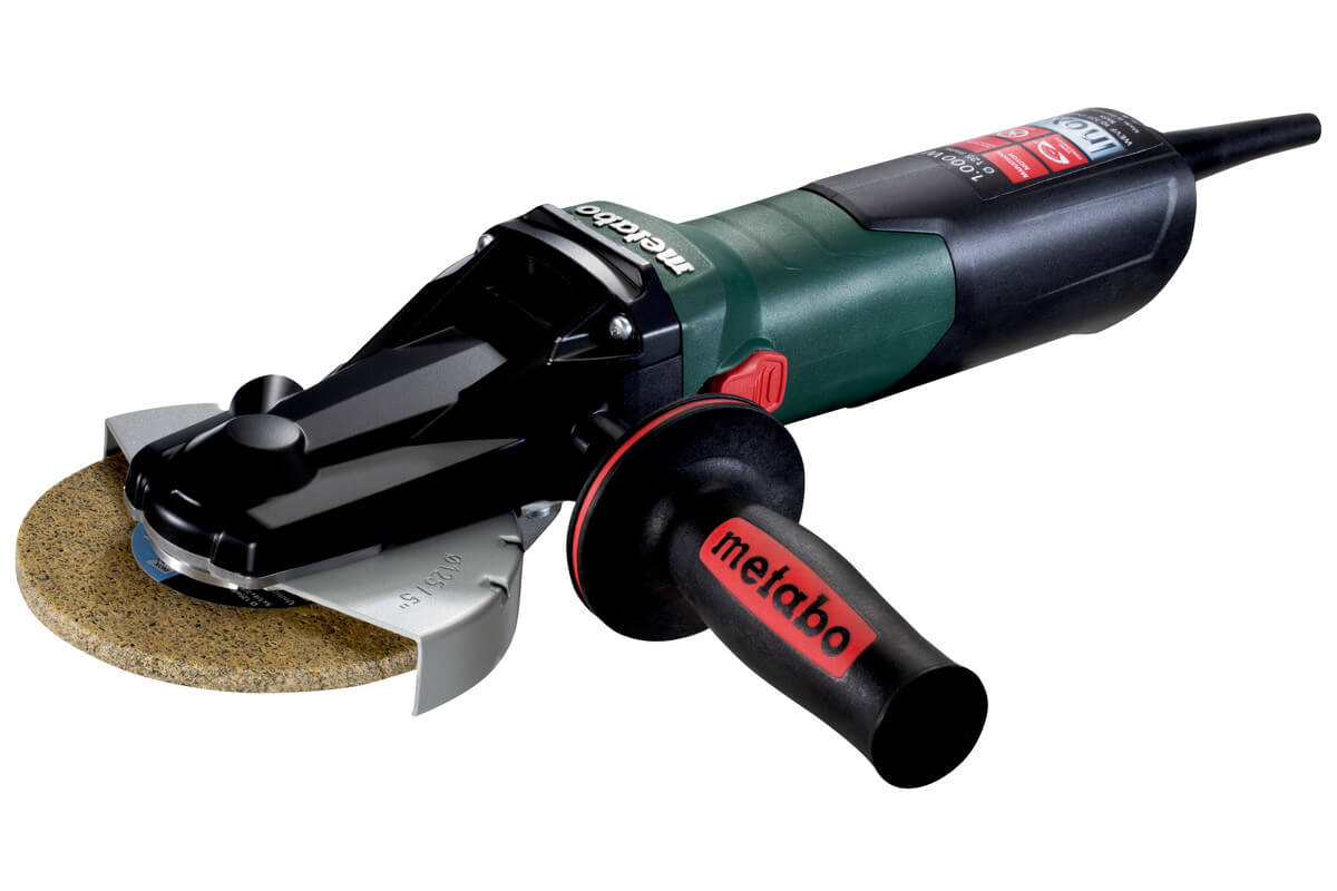 WEVF 10-125 QUICK INOX REBARBADORA ANGULAR DE CABEÇA PLANA METABO